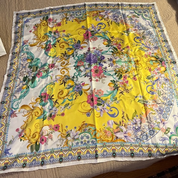 Camilla Catarina Spritz Silk Square Scarf - Picture 3 of 10